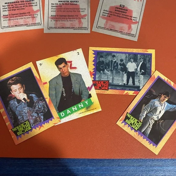 1989 Topps New Kids On The Block 8 Super Gloss Trading cards - Picture 5 of 7